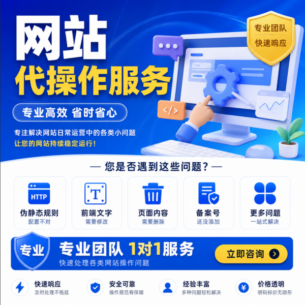网站代操作服务
