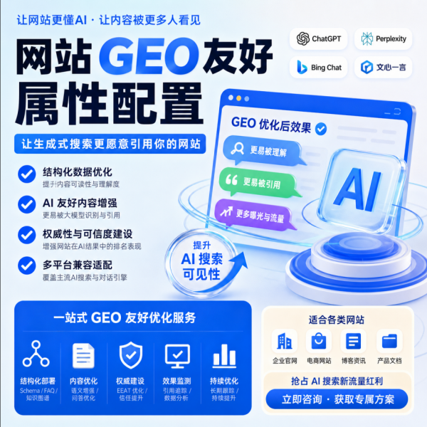 网站 GEO 友好属性配置